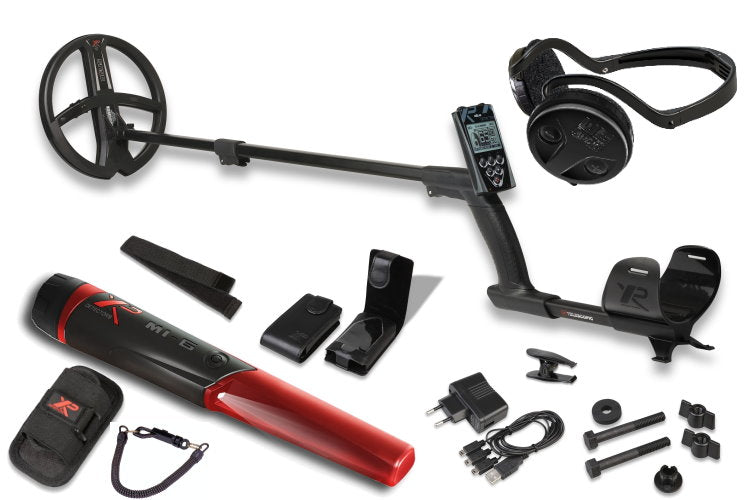 Metalldetektor XP DEUS X35 mit WSA Funkkopfhörer & MI-6 Pinpointer