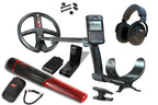 Metalldetektor Set XP DEUS 2 mit 22cm Suchspule, WSA XL Stereo Funkkopfhörer und MI-6 Funkpinpointer