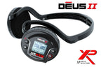 Metalldetektor XP DEUS II 34cm Tiefensuchspule mit Funkkopfhörer WS6 ST sowie MI-6 Pinpointer & XP Rucksack