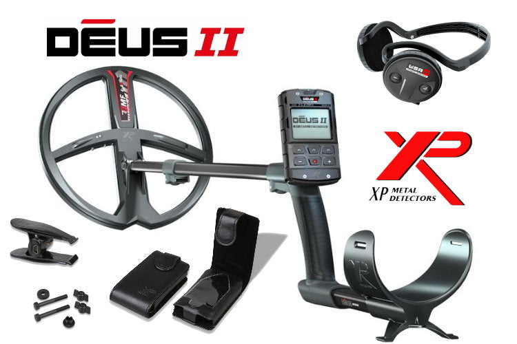 Metalldetektor XP DEUS II Komplettset mit Funkkopfhörer WSA ST und 28cm Spule