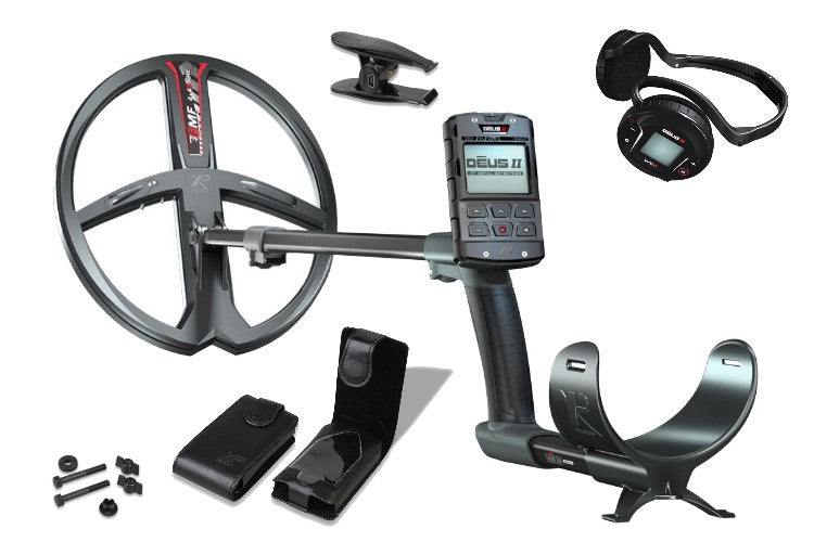 Metalldetektor XP DEUS II Komplettset mit Funkkopfhörer WS6 und 34cm Spule