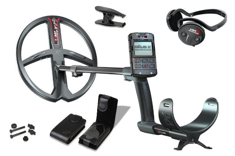 Metalldetektor XP DEUS II Komplettset mit Funkkopfhörer WSA ST